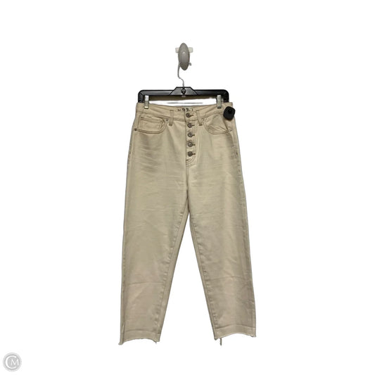 Jeans Straight By We The Free In Cream Denim, Size: 4