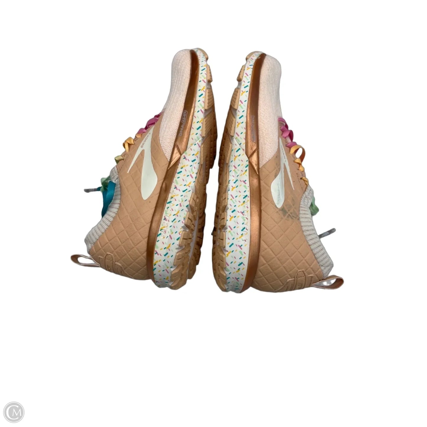 Shoes Athletic By Brooks In Tan, Size: 7.5