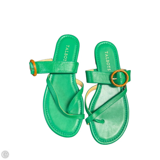 Sandals Flats By Talbots In Green, Size: 7