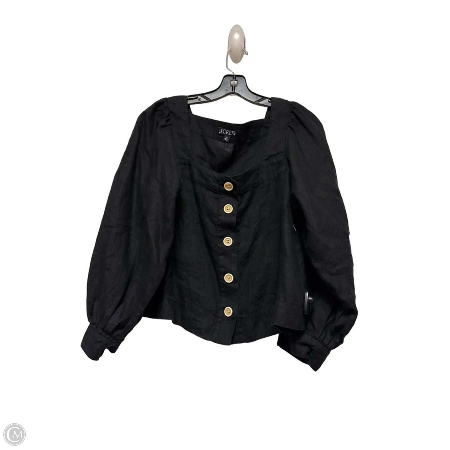 Top Long Sleeve By J. Crew In Black, Size: M