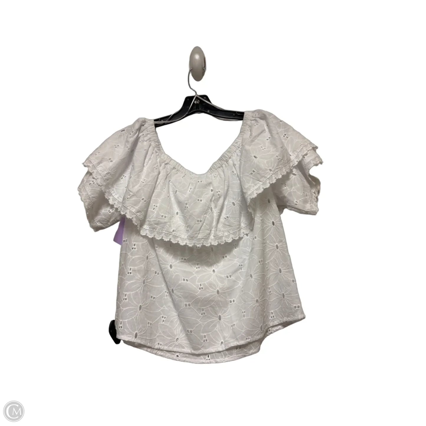 Top Short Sleeve By Calypso St Barth In White, Size: M