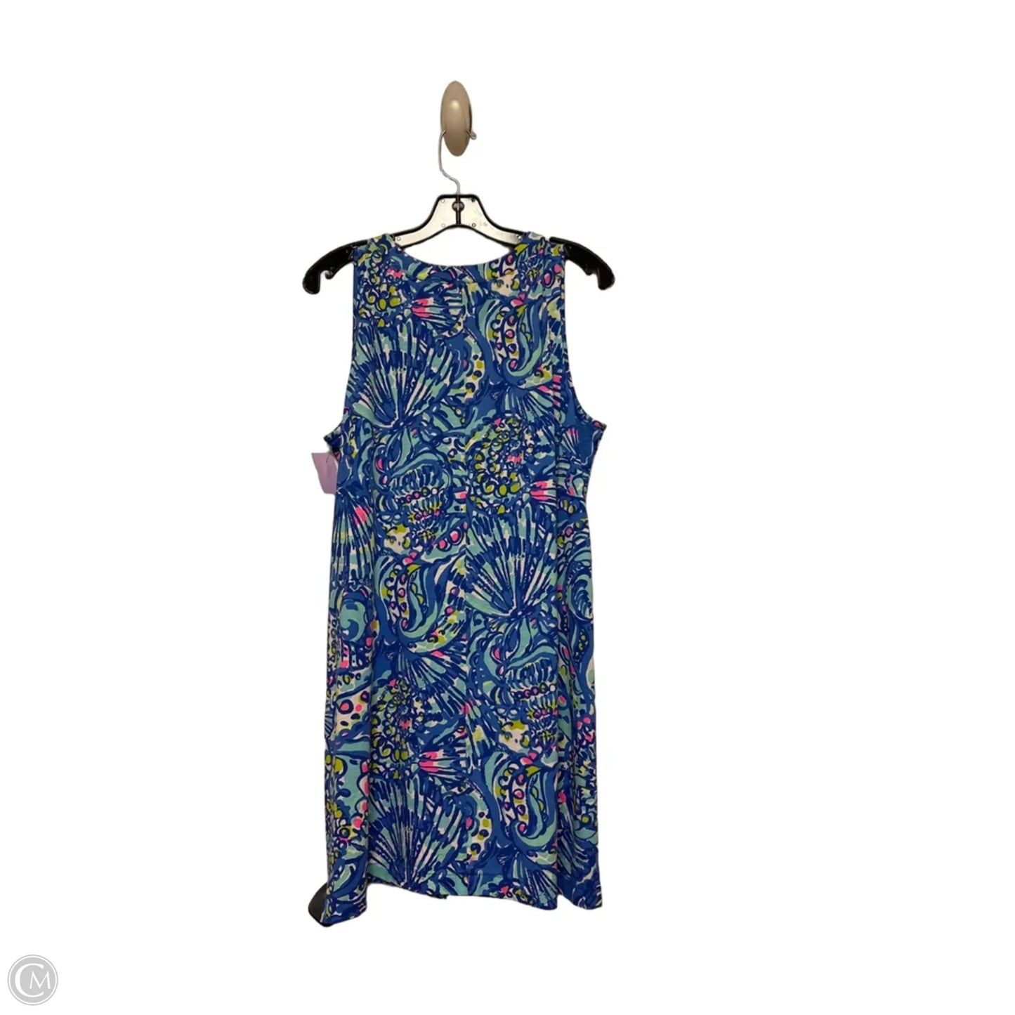 Dress Designer By Lilly Pulitzer In Blue & White, Size: L