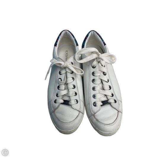 Shoes Designer By Coach In White, Size: 7
