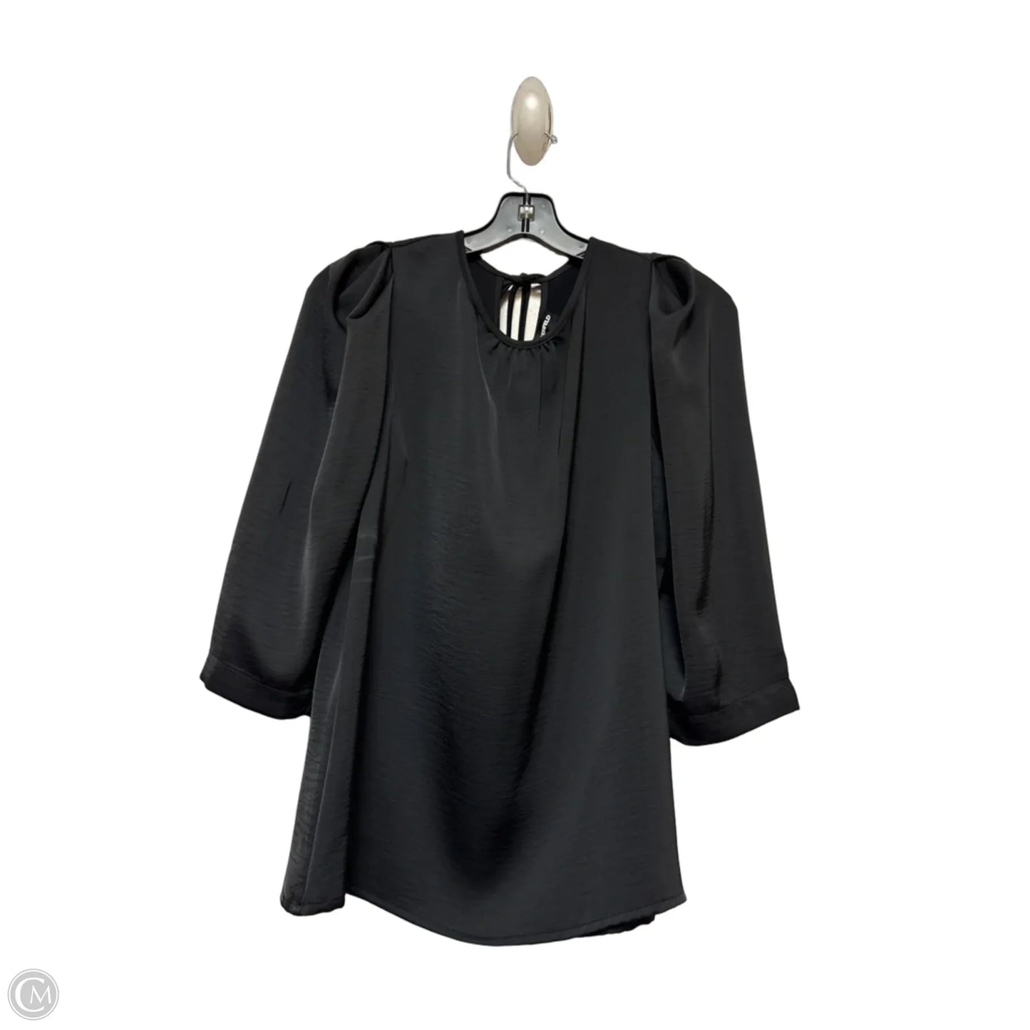 Top Short Sleeve Designer By Karl Lagerfeld In Black, Size: Xs