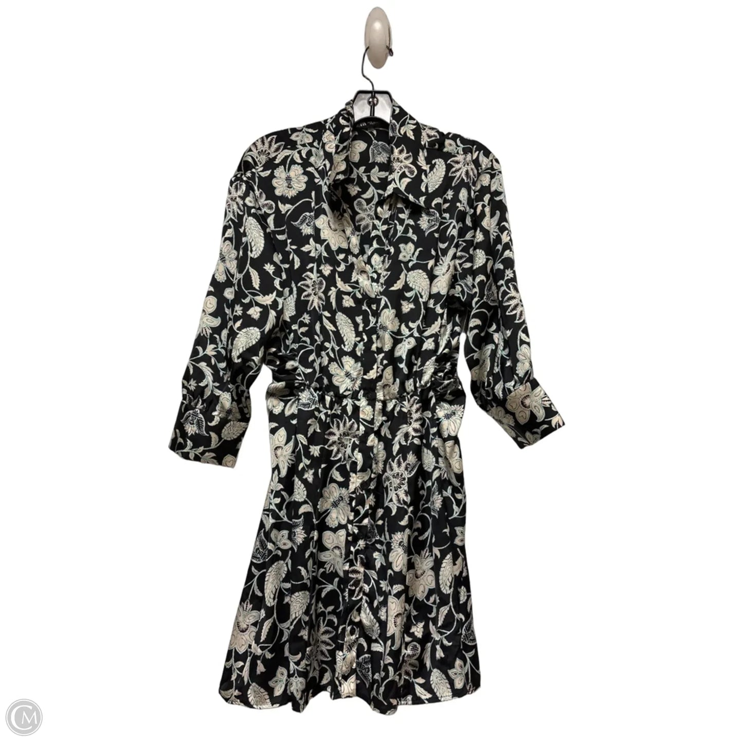 Dress Casual Short By Zara In Black & Tan, Size: M
