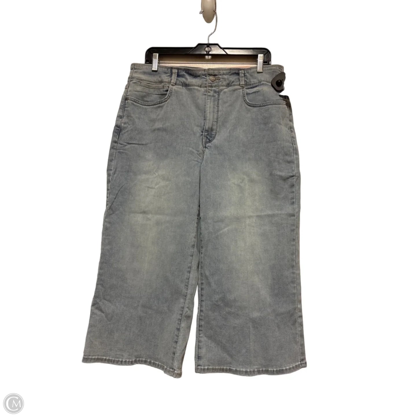 Jeans Wide Leg By Not Your Daughters Jeans In Blue Denim, Size: 14p