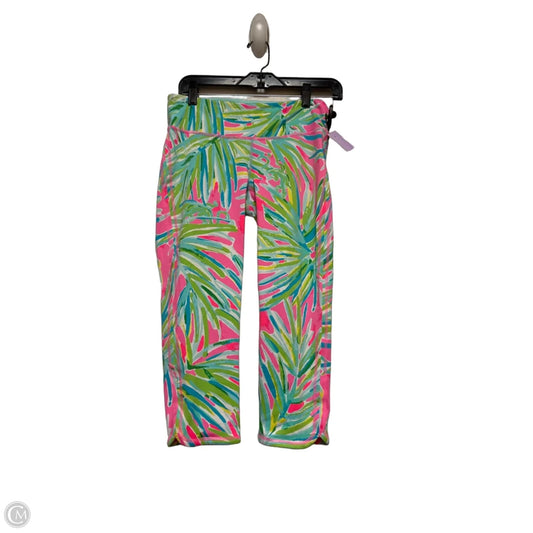Pants Designer By Lilly Pulitzer In Green & Pink, Size: M