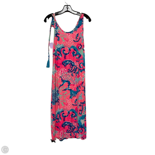 Dress Designer By Lilly Pulitzer In Blue & Pink, Size: L