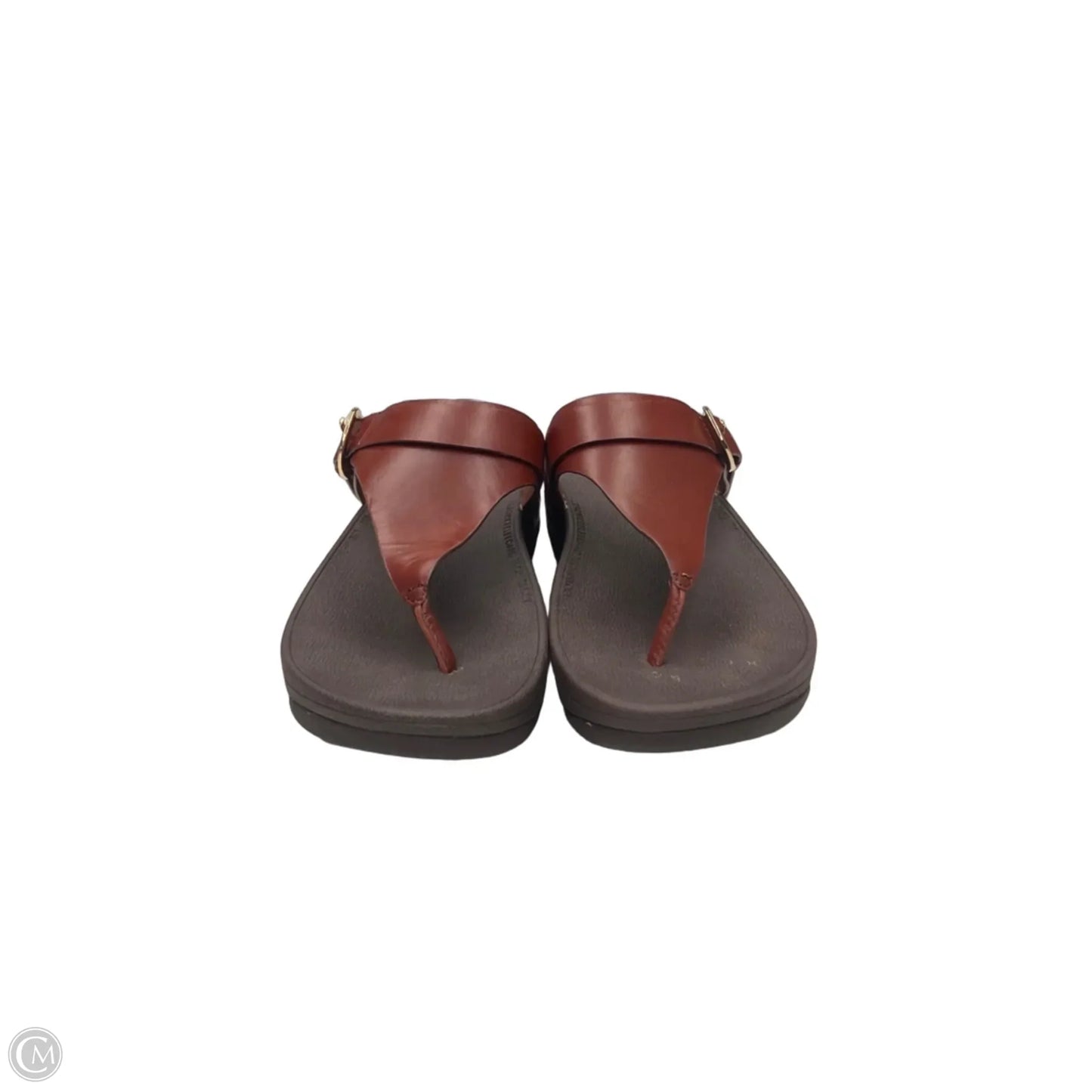 Sandals Heels Wedge By Fitflop In Brown, Size: 6