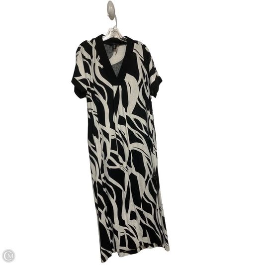 Dress Casual Maxi By Nicole Miller In Black & White, Size: M