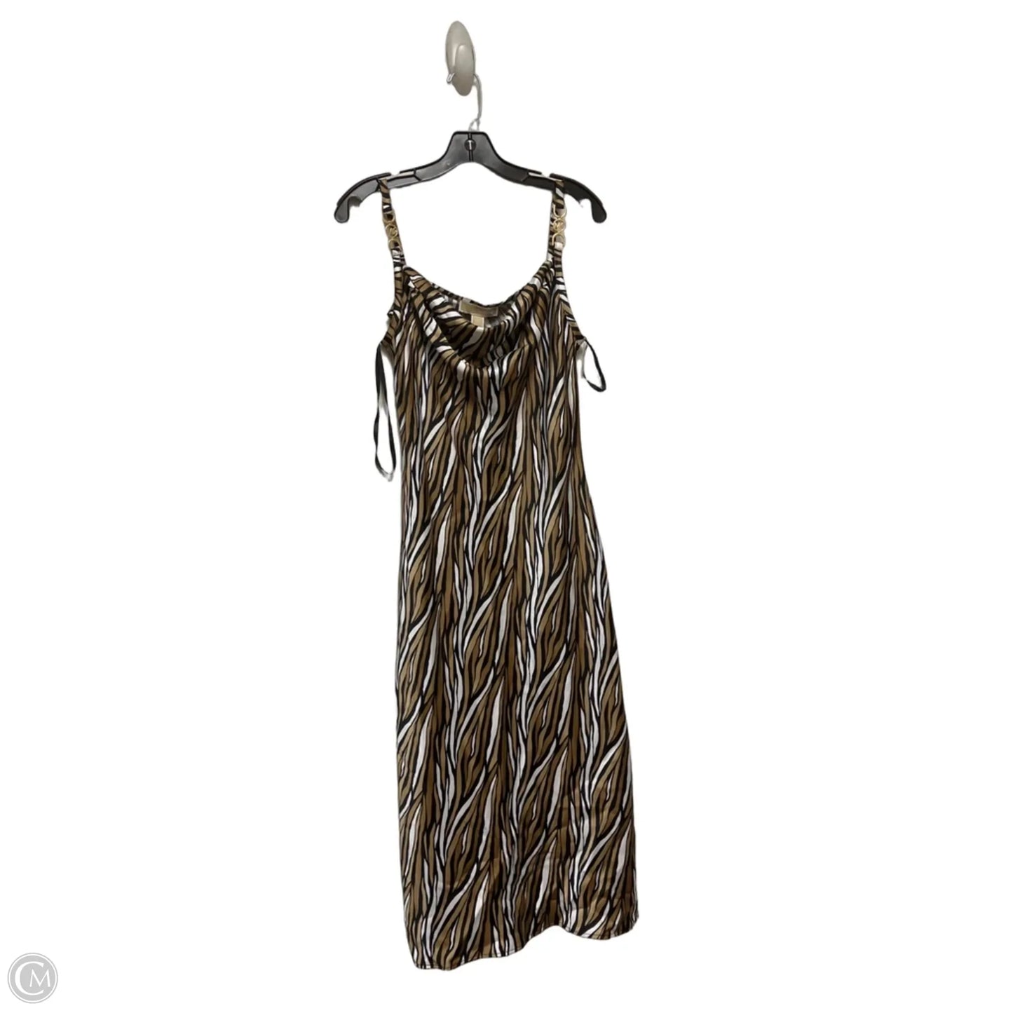 Dress Casual Maxi By Michael By Michael Kors In Black & Brown, Size: M