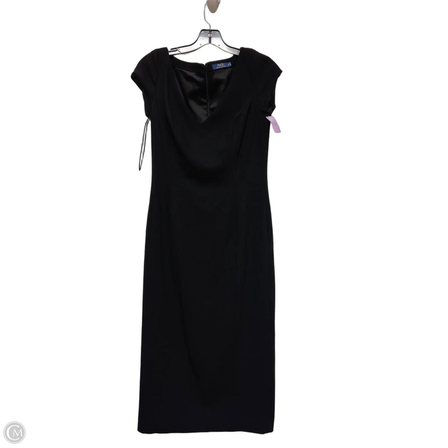 Dress Casual Midi By Polo Ralph Lauren In Black, Size: S