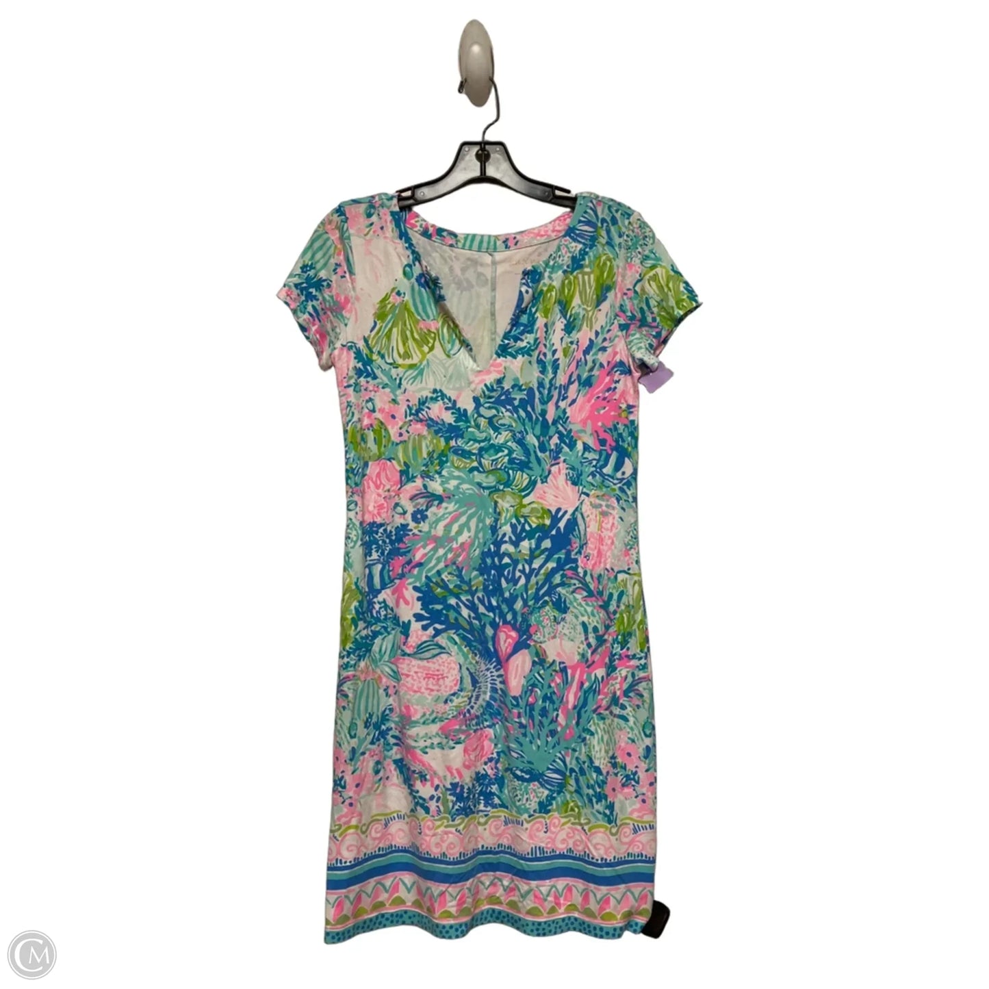 Dress Designer By Lilly Pulitzer In Blue & Green, Size: Xs