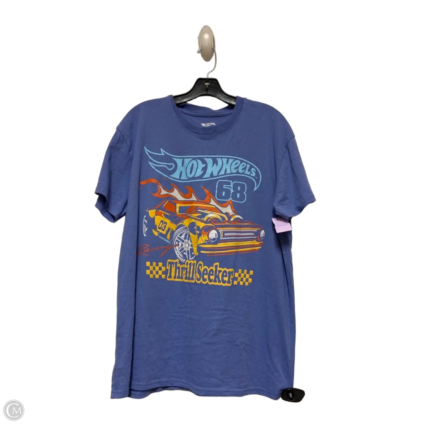 Top Short Sleeve Basic By Clothes Mentor In Blue, Size: L
