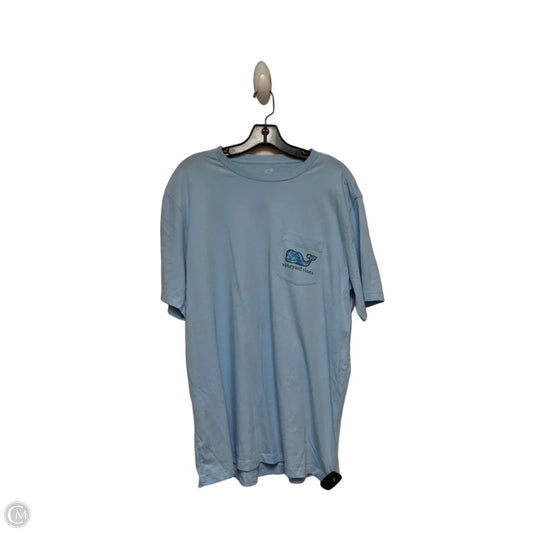 Top Short Sleeve Basic By Vineyard Vines In Blue, Size: L
