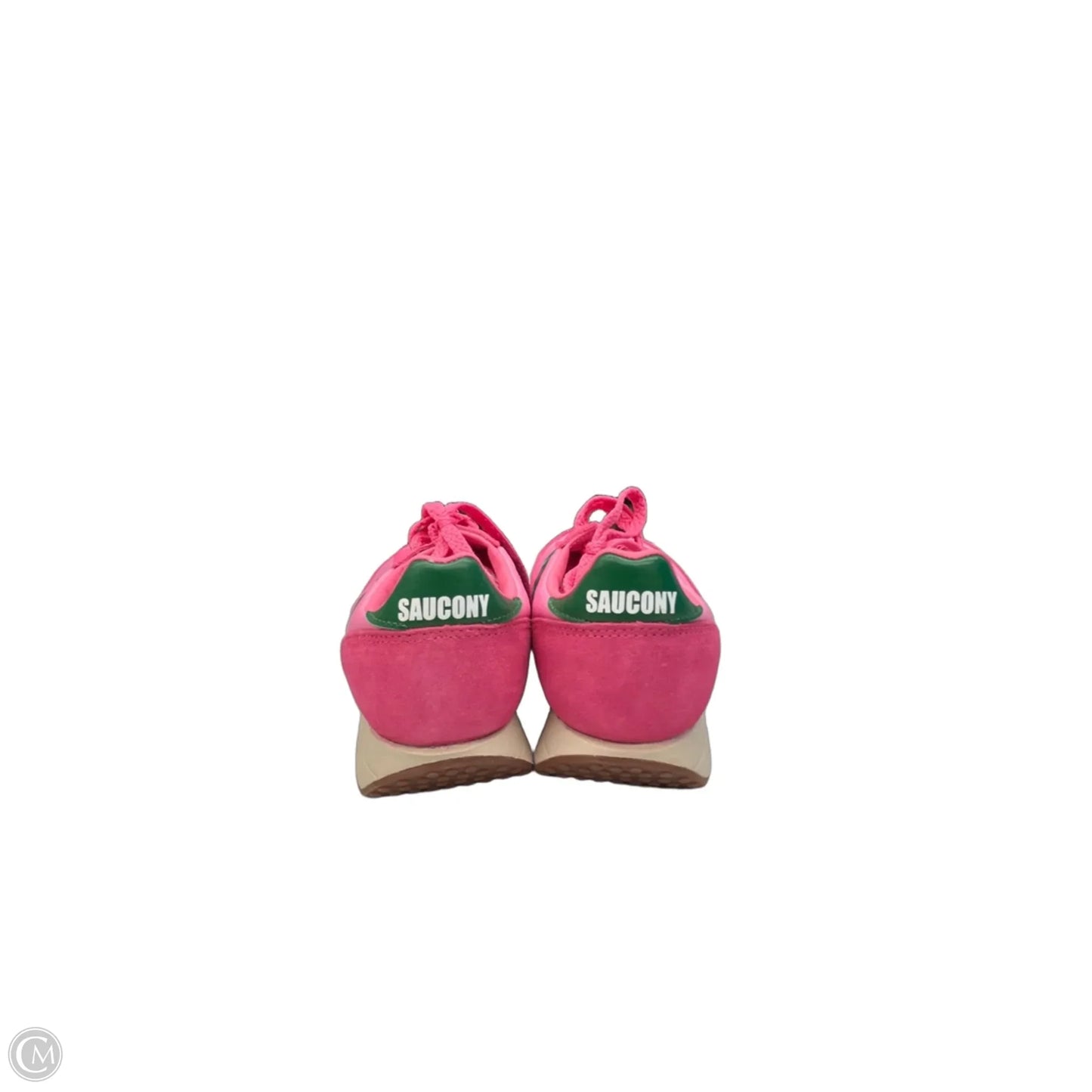Shoes Sneakers By Saucony In Green & Pink, Size: 5.5