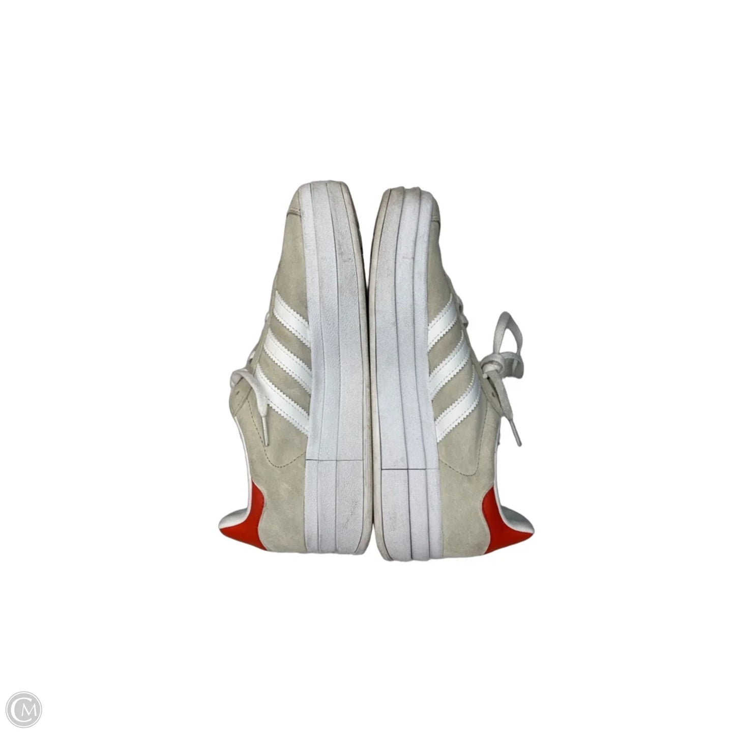 Shoes Sneakers By Adidas In Tan & White, Size: 7