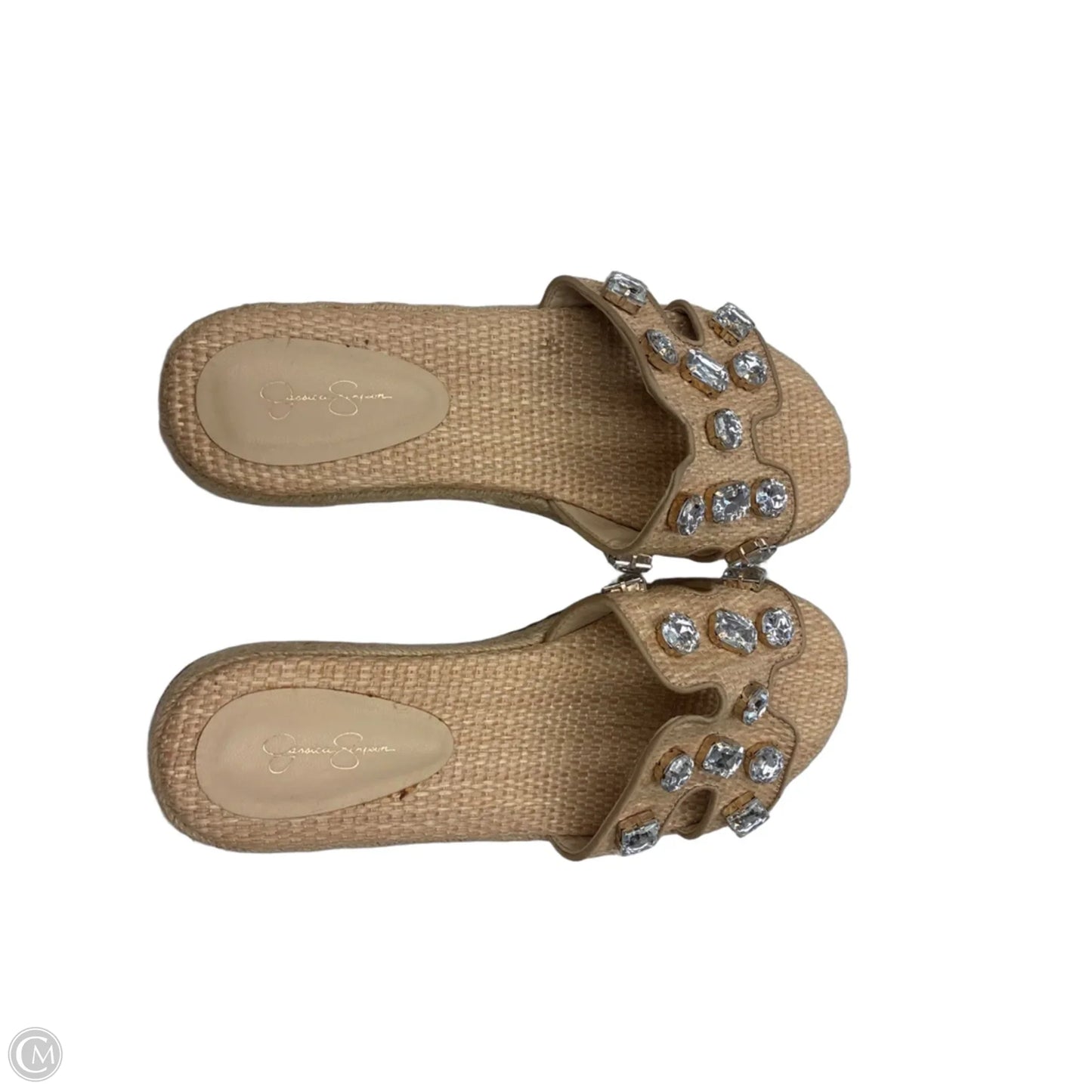 Sandals Flats By Jessica Simpson In Tan, Size: 7.5