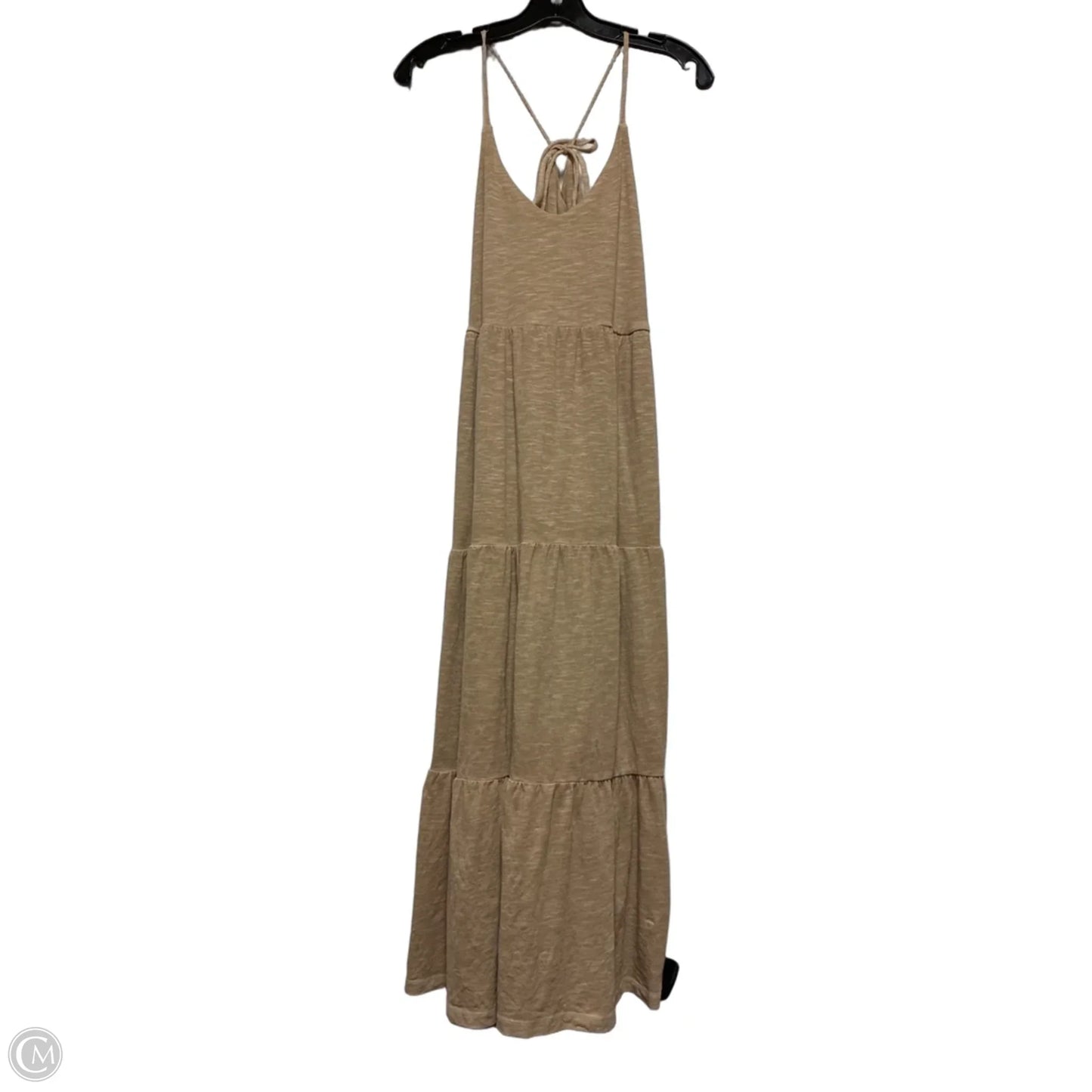Dress Casual Midi By Old Navy In Tan, Size: S