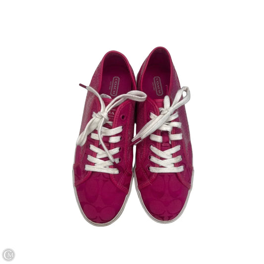 Shoes Designer By Coach In Pink, Size: 8.5