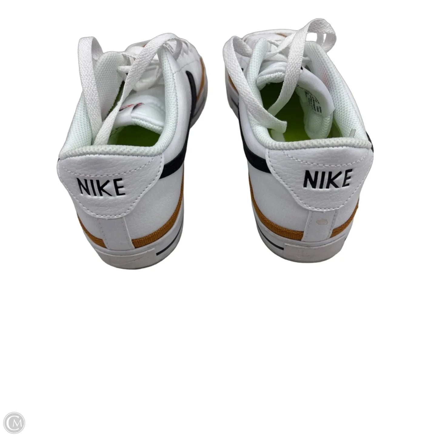 Shoes Sneakers By Nike In Tan & White, Size: 8.5