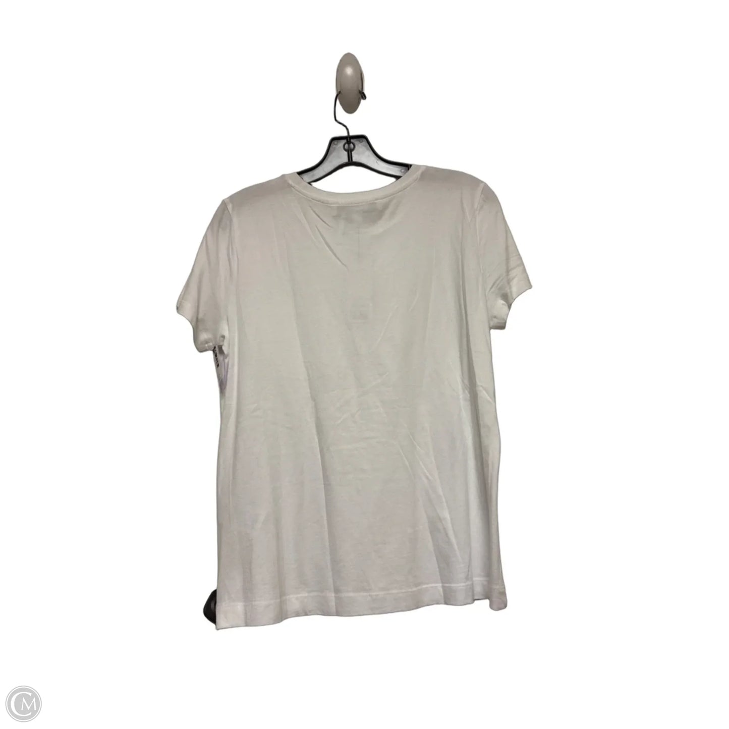 Top Short Sleeve By Dkny In White, Size: S