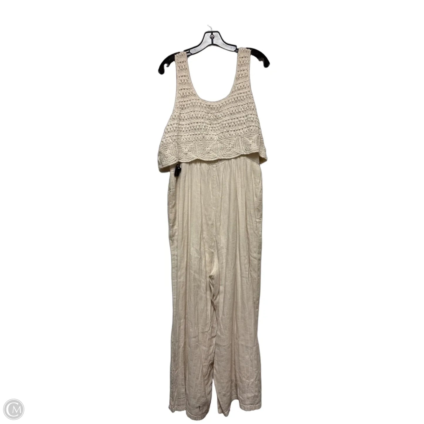 Dress Casual Maxi By Lucky Brand In Cream, Size: L