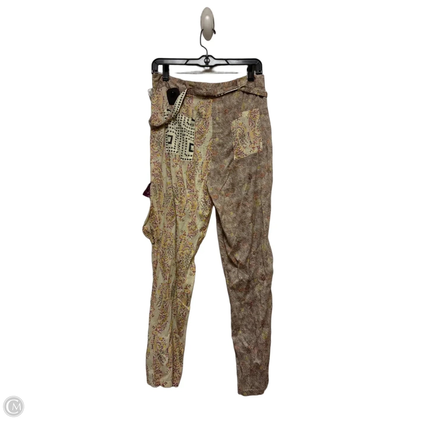 Pants Other By Zara In Cream & Purple, Size: 8