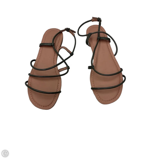 Sandals Flats By Old Navy In Green & Tan, Size: 8