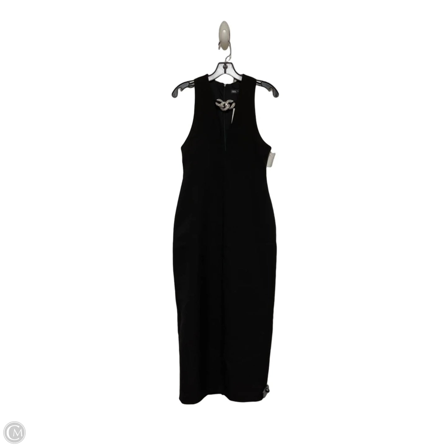 Dress Casual Maxi By Zara In Black, Size: S