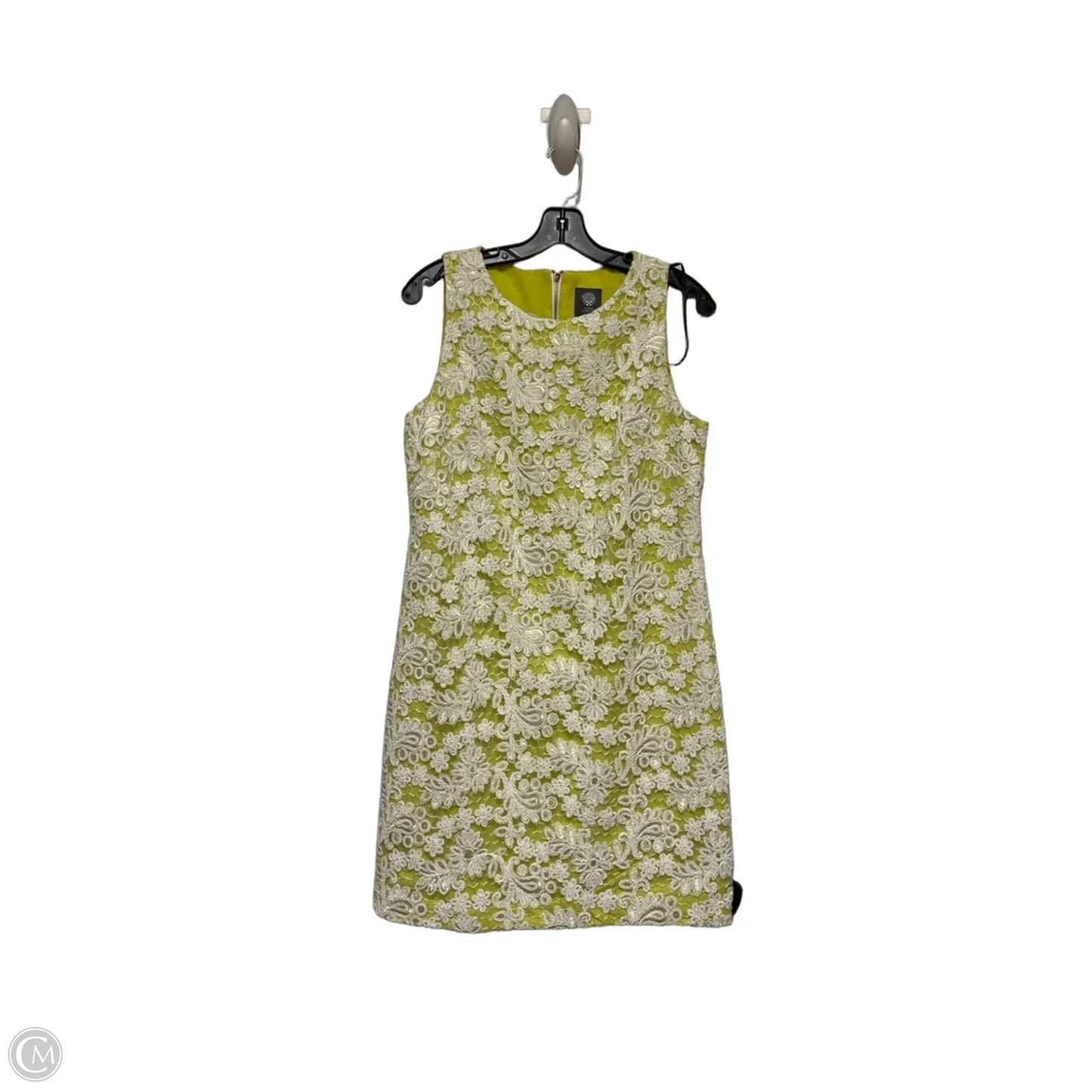 Dress Casual Short By Vince Camuto In Green & White, Size: M