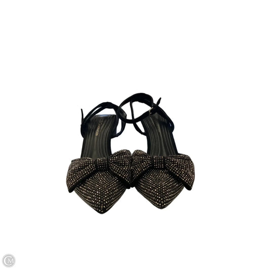 Shoes Heels Kitten By Bcbgeneration In Black & Silver, Size: 8
