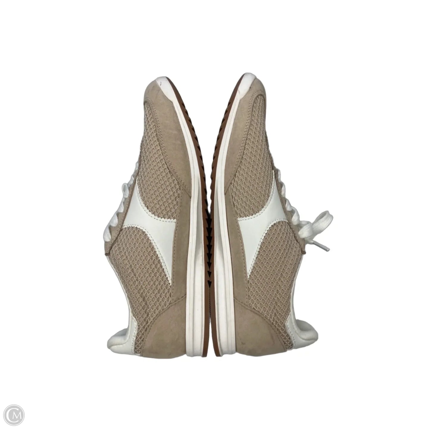 Shoes Sneakers By Clothes Mentor In Brown & White, Size: 9.5