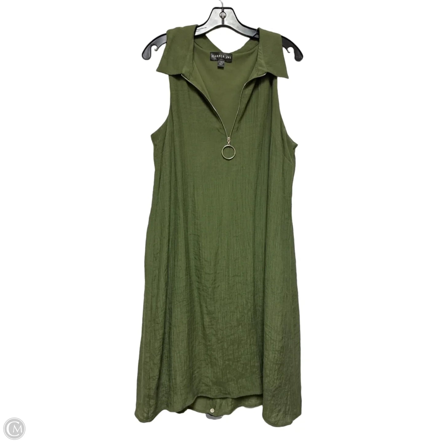 Dress Casual Midi By Clothes Mentor In Green, Size: Xl