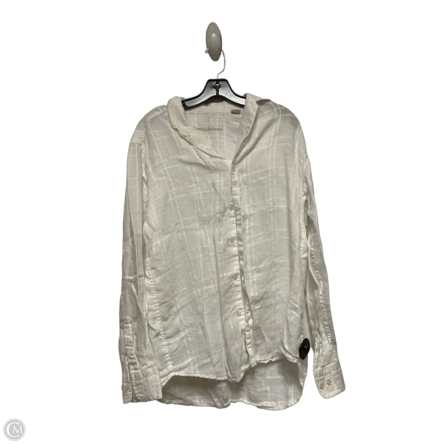 Top Long Sleeve By Tommy Bahama In White, Size: S