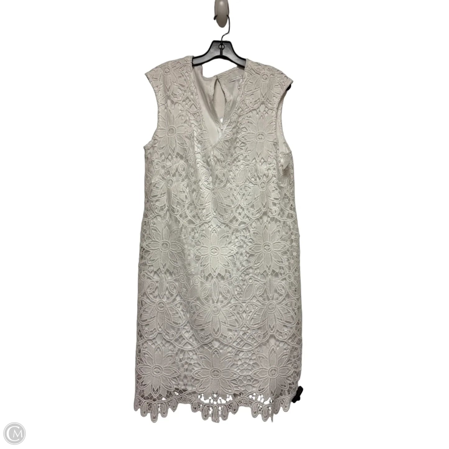 Dress Casual Midi By London Times In White, Size: L