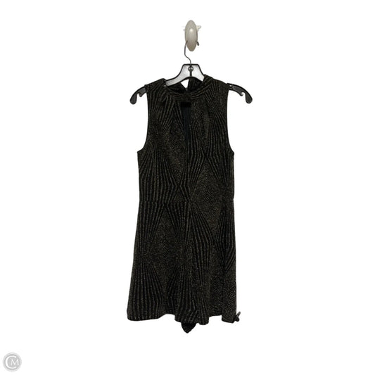 Dress Casual Short By Ark And Co In Black & Gold, Size: L