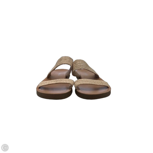 Sandals Flats By Soda In Brown & Tan, Size: 10