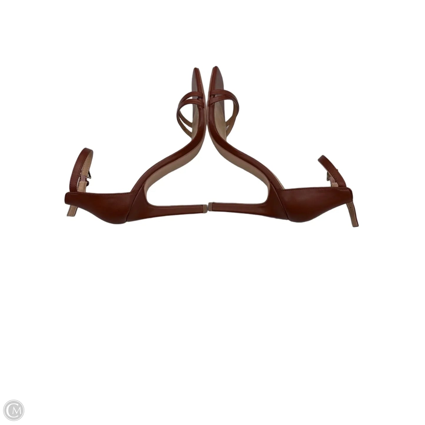 Sandals Heels Stiletto By Jg Collections In Brown, Size: 5.5