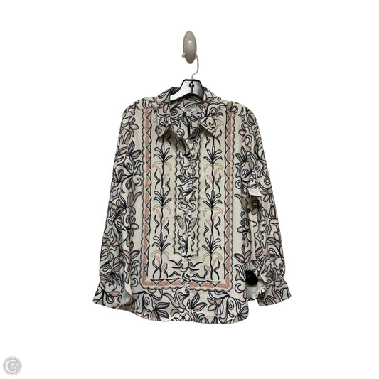 Top Long Sleeve By Chicos In Multi-colored, Size: L