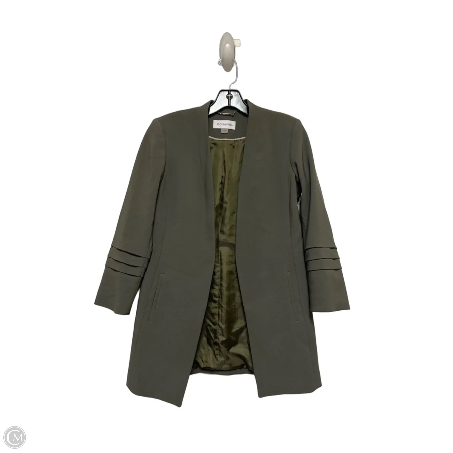 Blazer By Calvin Klein In Green, Size: Xs