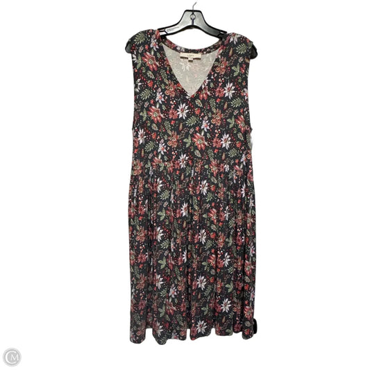 Dress Casual Short By Loft In Floral Print, Size: L