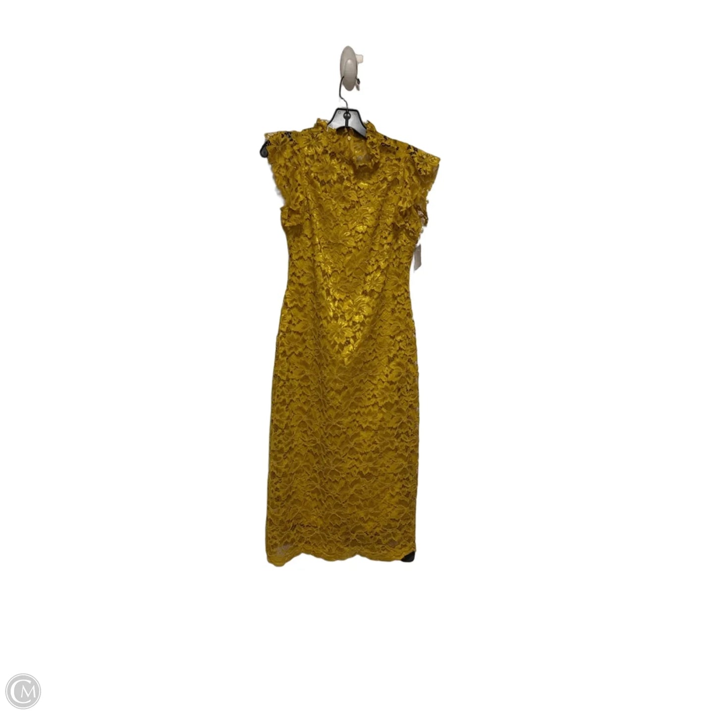 Dress Casual Midi By Clothes Mentor In Yellow, Size: S