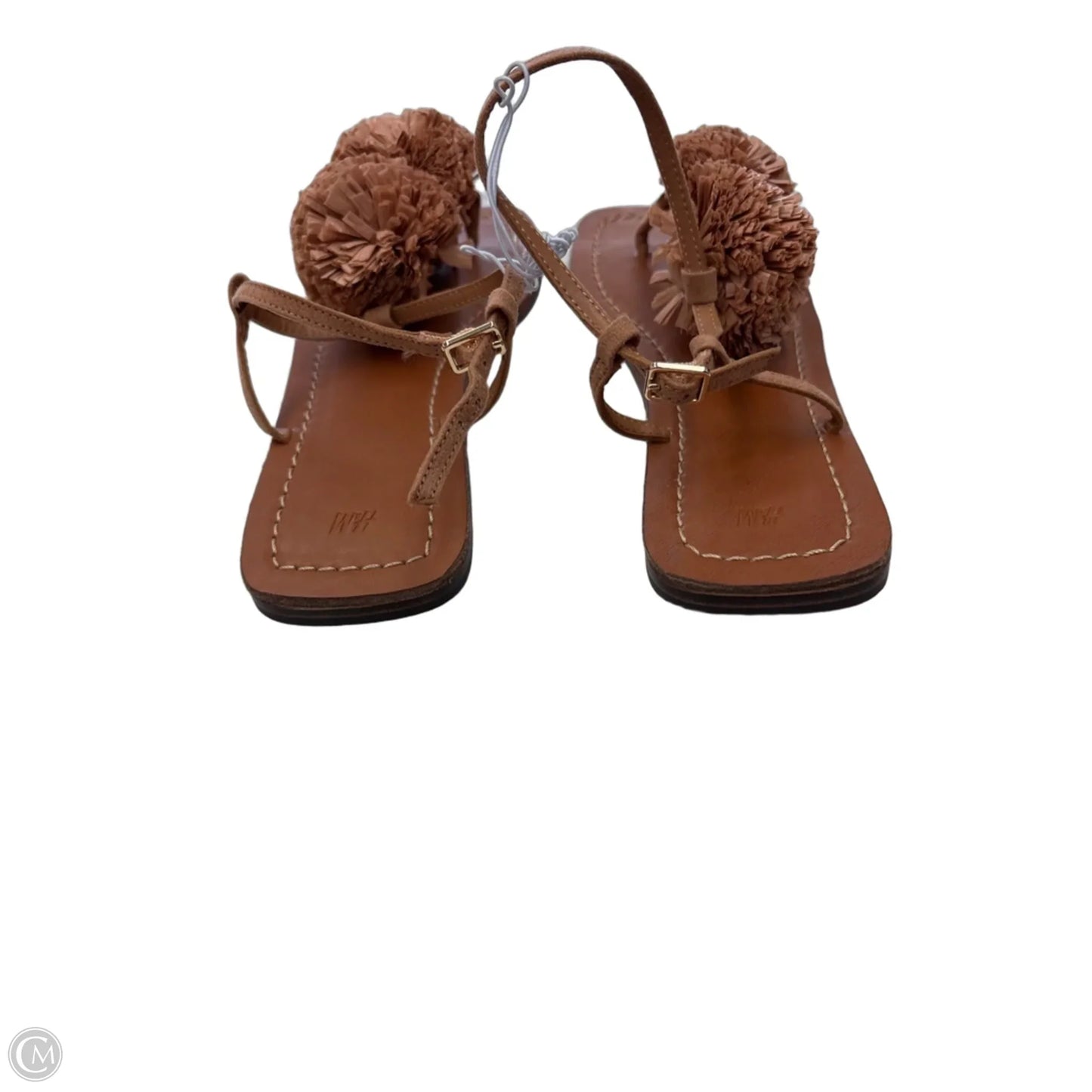 Sandals Flats By H&m In Brown, Size: 8