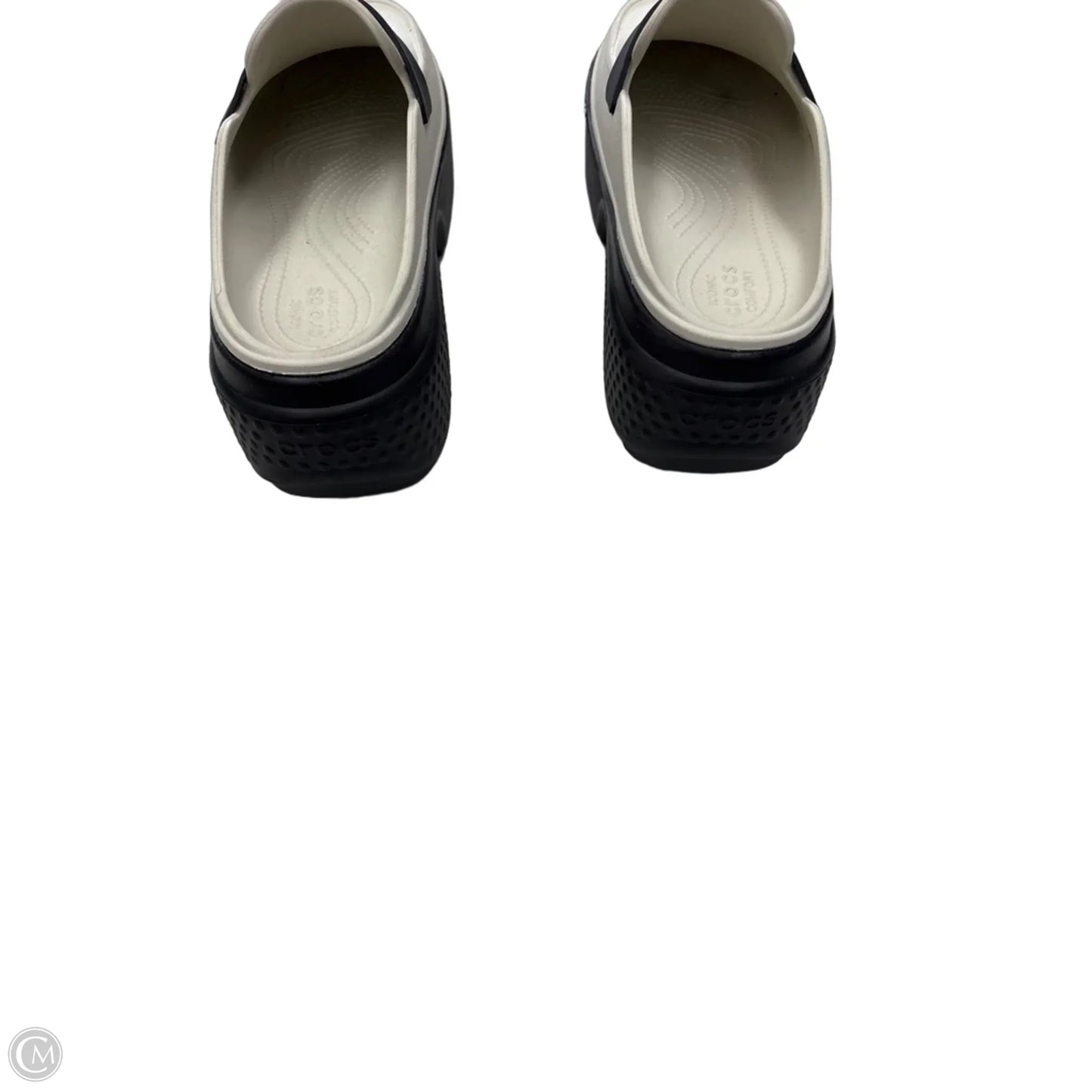 Shoes Heels Platform By Crocs In Taupe, Size: 9