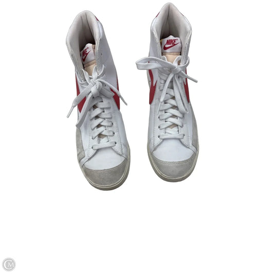 Shoes Sneakers By Nike In Red & White, Size: 9.5