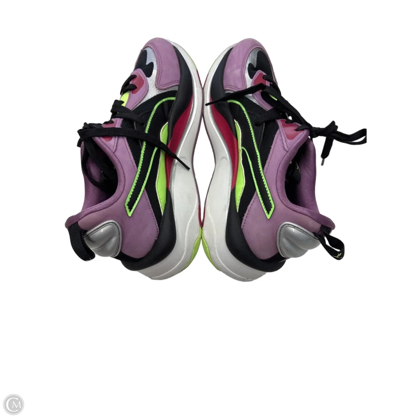 Shoes Sneakers By Puma In Green & Purple, Size: 9