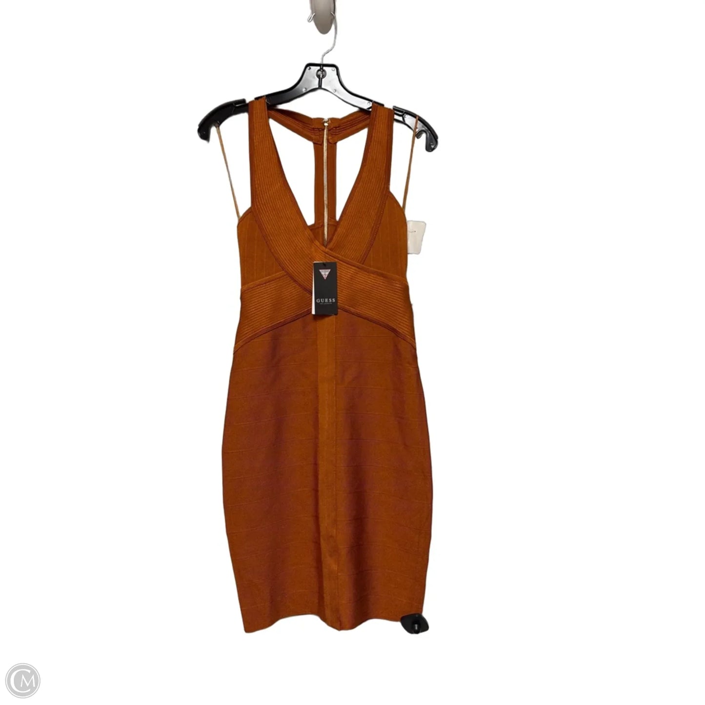Dress Casual Short By Guess In Orange, Size: S