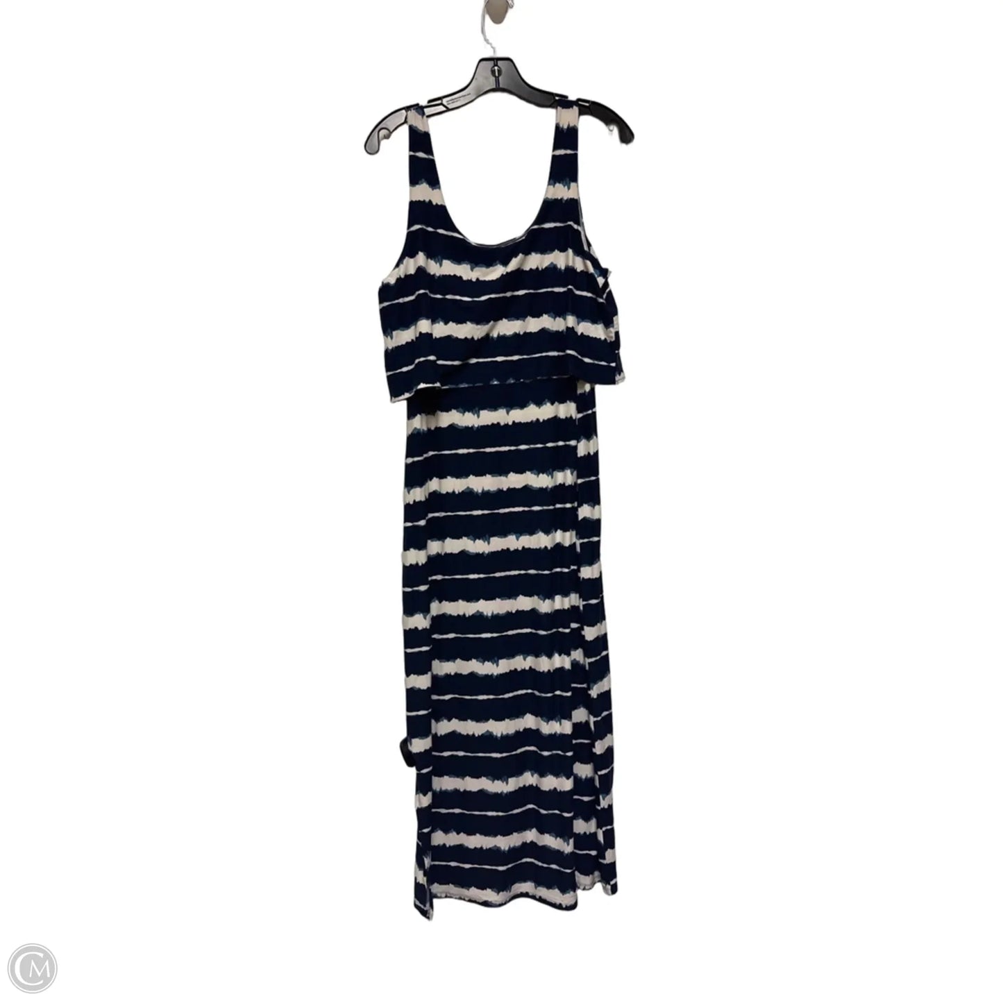 Dress Casual Maxi By Emily Daniels In Blue & White, Size: M