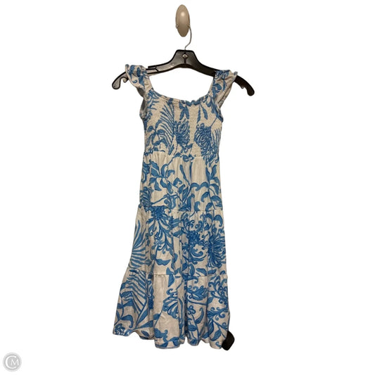 Dress Designer By Lilly Pulitzer In Blue & White, Size: S